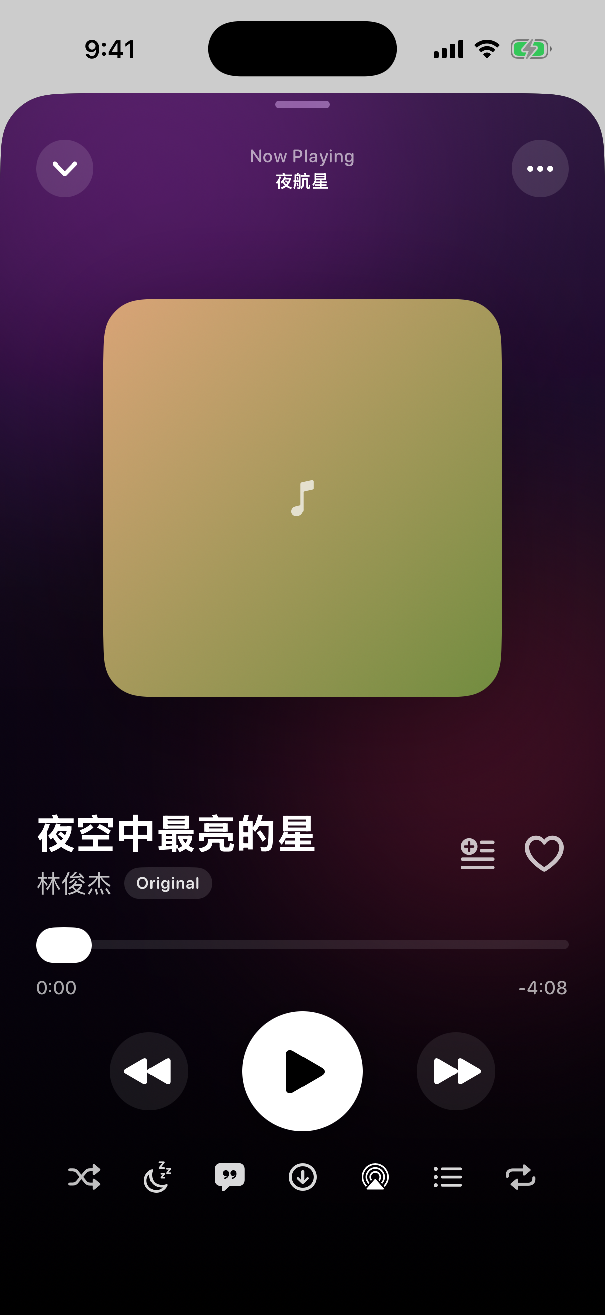 SynoMusic full player screen